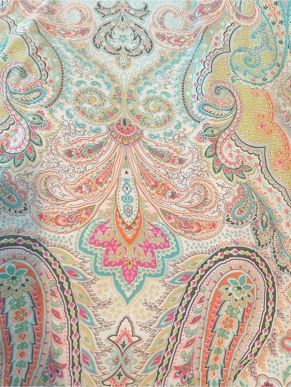 Cynthia Rowley Paisley Full Duvet Cover with 1 standard pillow sham